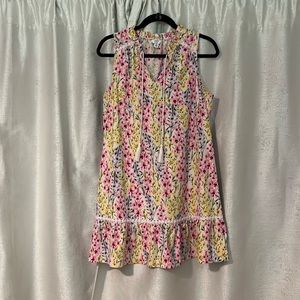 Crown & Ivy™ Petite Sleeveless Printed Peasant Dress